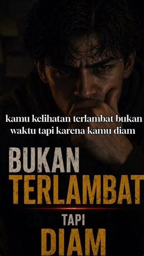 KAMU TERLAMBAT… ATAU BELUM MULAI? #mindsetuang #selfimprovement #mindset