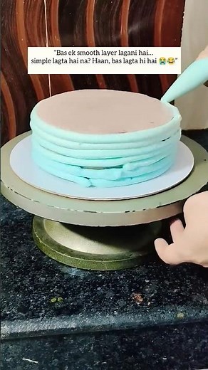 “Satisfying Cake Icing | Birthday Cake Decorating🎂💙 | Smooth whipped cream ASMR” #cakeicing #cakeart