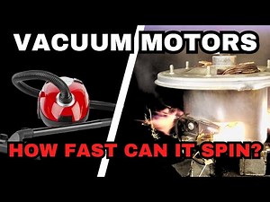 Overvolting Vacuum cleaner motors. With RPM and vacuum measurement. #holidayswithyoutube