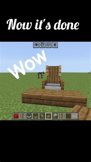 how to make a working chair#minecraft #gaming #shorts