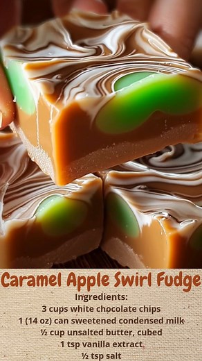 Caramel Apple Swirl Fudge | Cakecrafted Recipes