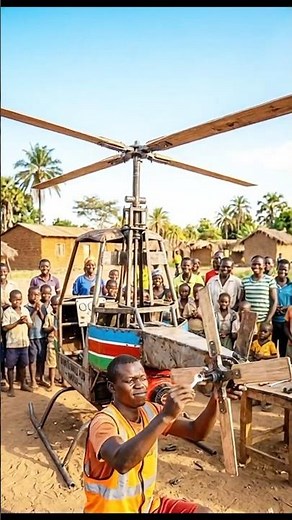 You Won’t Believe I Built a Helicopter from Scrap 😱🚁