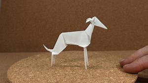 212K views · 1.3K reactions | How to fold your own origami sighthound.... (or buy one of mine from my Etsy shop) Etsy shop - https://www.etsy.com/uk/shop/BitzAnimation Vimeo vidoe link - https://vimeo.com/manage/videos/1003779968 | Bitz - animation, fun products, illustration and art | Facebook