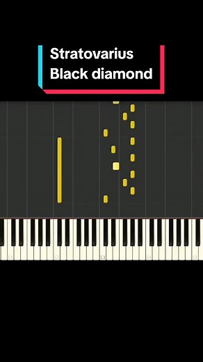 Black Diamond Piano Tutorial by Stratovarius