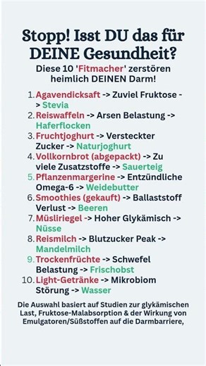 10 "gesunde" Lebensmittel, die DEINEN Darm ab 50+ heimlich zerstören! 🚫🦠