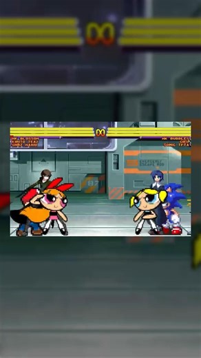 Sister Rivalry In The Danger Room! #blossom #bubbles #powerpuffgirls #mugen #ikemengo