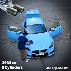 1.4M views · 10K reactions | Kya Aap Ye Car Loge? BMW M2 "Drift Car" Twin-Turbocharged 6 Cylinders with 453bhp & 550nm 2993cc #bmw #race #car #speed #power #new #blue | King Indian | Facebook