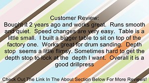 DELTA 11-990 12-Inch Bench Drill Press Review