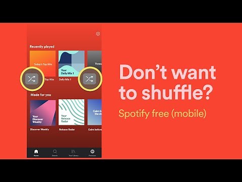 Play without shuffle on Spotify free