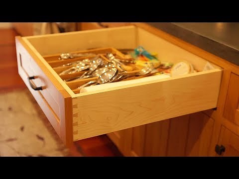 Ep 8: Making Dovetail Drawers - How to build dovetailed kitchen drawers - DIY Kitchen Cabinets