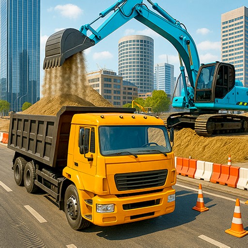 Heavy Construction Truck – City Builder Simulator