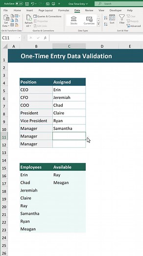 Dynamic Drop Down List Creation in Excel
