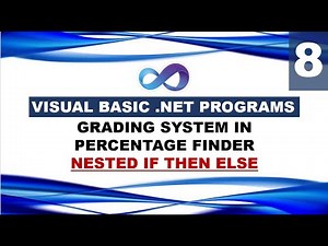 VB.net - Grading System in Percentage finder program using Nested IF Else - CLASS 8