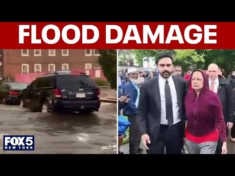 Mamdani surveys flood damage in Queens