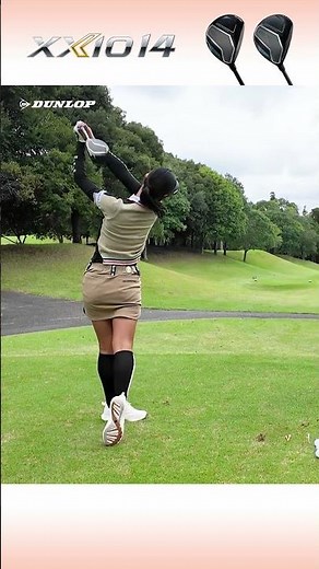 吉本ここねプロが「ゼクシオ 14 シリーズ」のフェアウェイウッドを体感⛳️ #shorts