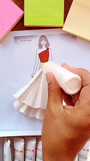 DIY Dress Making Using Tissue Paper