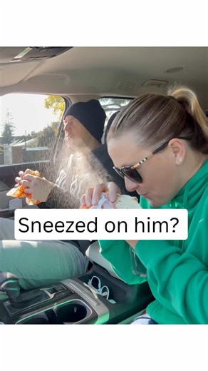 Sneeze Prank Reaction Caught on Camera