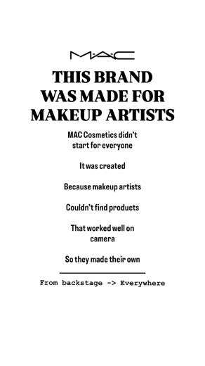 MAC | Created for makeup artists
