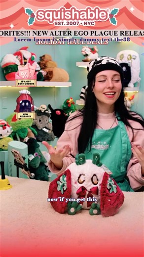 Mini Squishable Mistletoe Baby Mothman Plush Toy