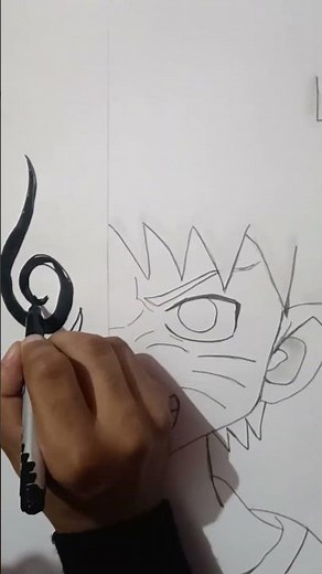 Naruto Uzumaki Drawing ✏️🔥 Easy Anime Sketch #shorts