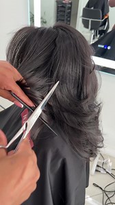 Feathered haircuts focus more on the ends of your tresses. Feathered hair is a hairstyling technique that was popular in the 1970s and the early 1980s. It was designed for straight hair. The hair was layered, with either a side or a center parting. #candicemohan #celebrityhairstylist #hairgoals #newyork #miami #trinidad #Guyana (868) 701-8980 | CandiceMohanTT-Celebrity Hairstylist