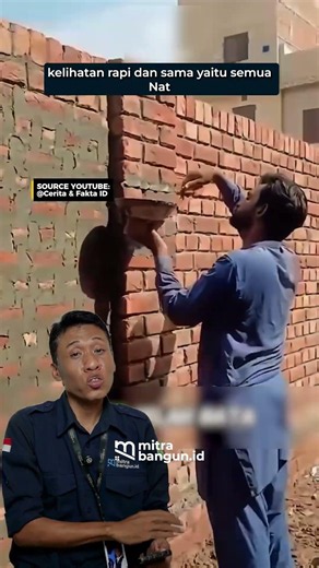Cara memasang bata ekspos bangun rumah minimalis sederhana pakai bata merah