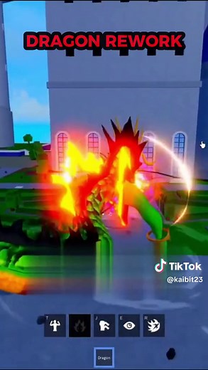 Dragon Rework Showcase in Blox Fruits Update
