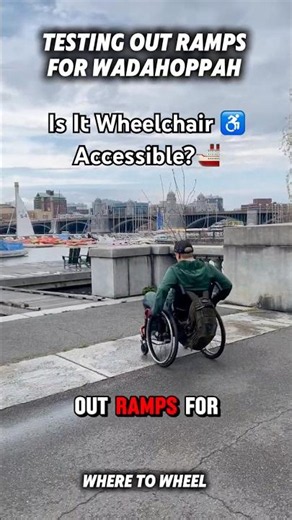 How wheelchair accessible are the docks on the Charles River? ♿️#disability #disabled #wheelchair