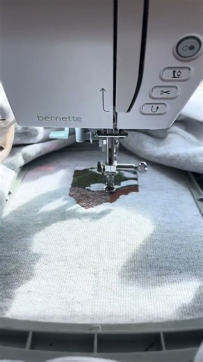 From sketch to stitches 🌿Every thread brings my landscape to life 🧵🎨 #embroidery