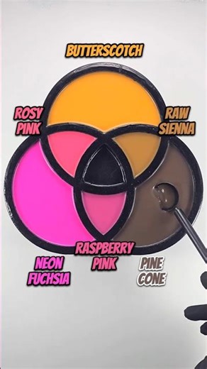 🌲Pine Cone + 🍺Butterscotch + 💕💕Neon Fuchsia - Earth Meets Neon Heat