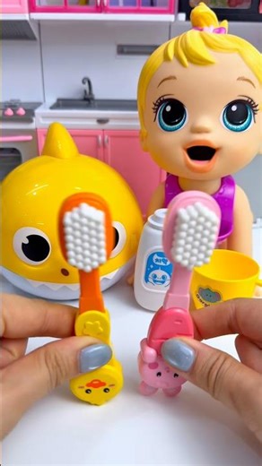 ASMR Unboxing Yellow Shark & Minnie Mouse Bath Set Toy | Satisfying Toy Sound with PyPyToys #shorts