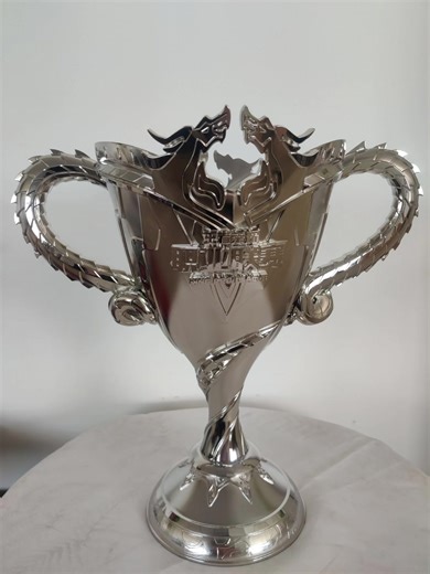 Trophy customization manufacturer, trophy factory, trophy maker, esports tournament trophies, custom Silver Dragon Cup, custom Honor of Kings trophies