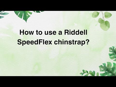 How to use a Riddell SpeedFlex chinstrap?