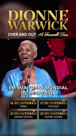 Dionne Warwick, uma das vozes mais marcantes da história da música.