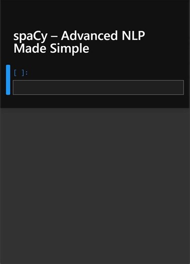 Python Coding on Instagram: "spaCy – Advanced NLP Made Simple#pythoncoding #python3 #pythonchallenge #numpy #programming #pythonforbeginners"