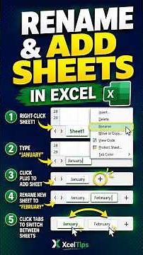 Rename, Add, and Switch Sheets in Excel
