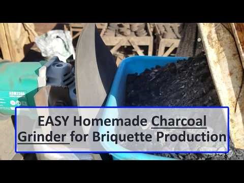 EASY Homemade Charcoal Grinder for Briquette Production