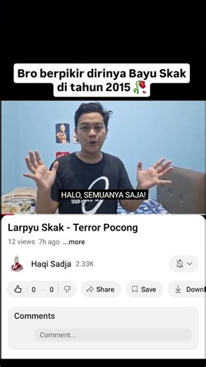Bro berpikir dirinya Bayu Skak di tahun 2015 🥀