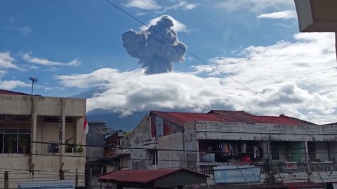 Mount Marapi volcano erupts spewing ash cloud in Indonesia