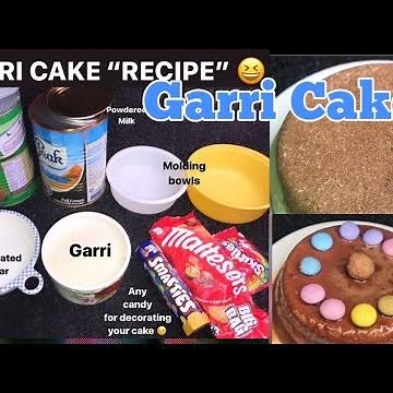 HOW TO MAKE CAKE WITH GARRI |CAKE GARRI