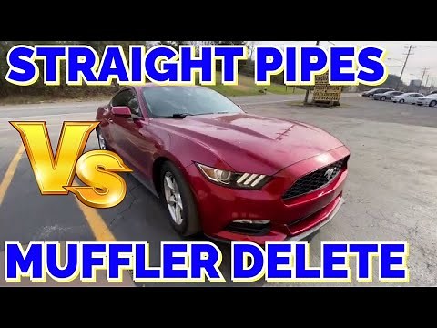Ford Mustang 3.7L V6: MUFFLER DELETE Vs STRAIGHT PIPES!