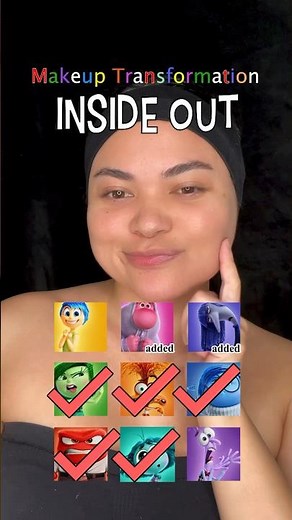 ‘JOY’ Inside Out Makeup Transformation 💛✨ #InsideOut2 #illusionmakeup #makeuptutorial