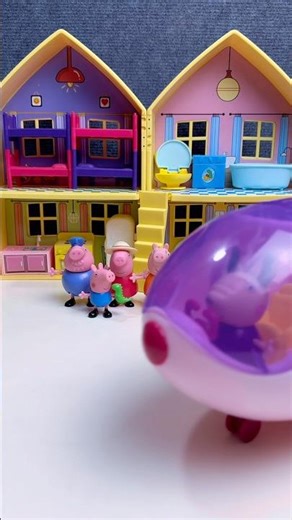 Satisfying with Unboxing & Review Peppa Pig Family Plane Flying Toys ASMR #peppapig #toys #shorts