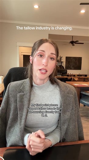 Let’s talk about what is going on behind the scenes in the tallow industry. #tallowskincare #beeftallow #familyfarm