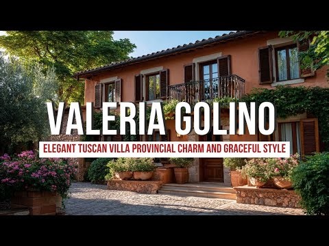Elegant Tuscan Villa Inspired by Valeria Golino with Warm Provincial Charm and Graceful Style