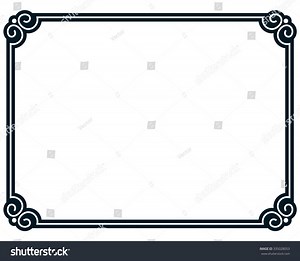 Border Frame Line Deco Vector Label Stock Vector (Royalty Free) 335028053 | Shutterstock