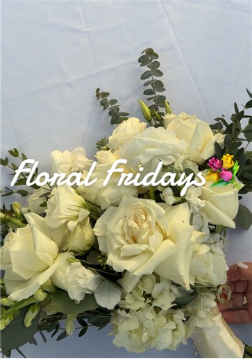 Happy 1st Floral Friday of 2026💐 Had the greatest honor of making my sister-in-law’s bridal bouquet!!!!!! Biggest shoutout to @King’s Wholesale Florist for the most beautiful blooms🤍 #floralfriday #floralfridayswithreece #weddingflowers #bridalbouquet #fyp