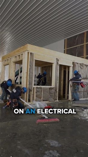 Pole Barn Shop and Cold Storage Build Progress #construction #agriculture #polebarn #shorts