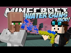 Minecraft | WATER & LAVA GUNS MOD! (Turn Liquids into Deadly Weapons!) | Mod Showcase
