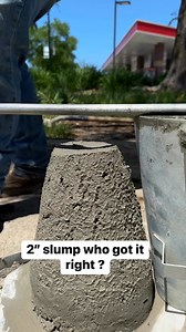 2” slump who got it right #slump #concreteslump #guesstheslump | Real Concrete Solutions